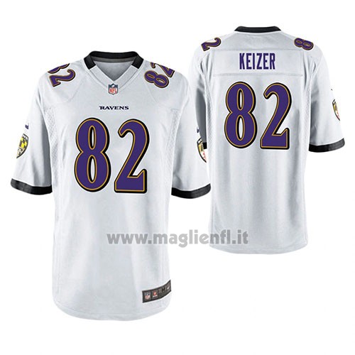 Maglia NFL Game Baltimore Ravens Nick Keizer Bianco